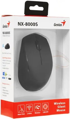 Картинка Мышь GENIUS NX-8000S Black