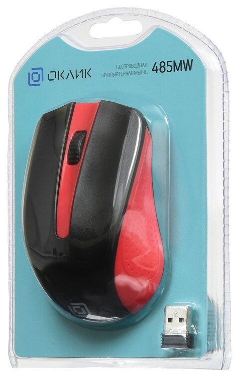 Купить Мышь Oklick 485MW Black-Red