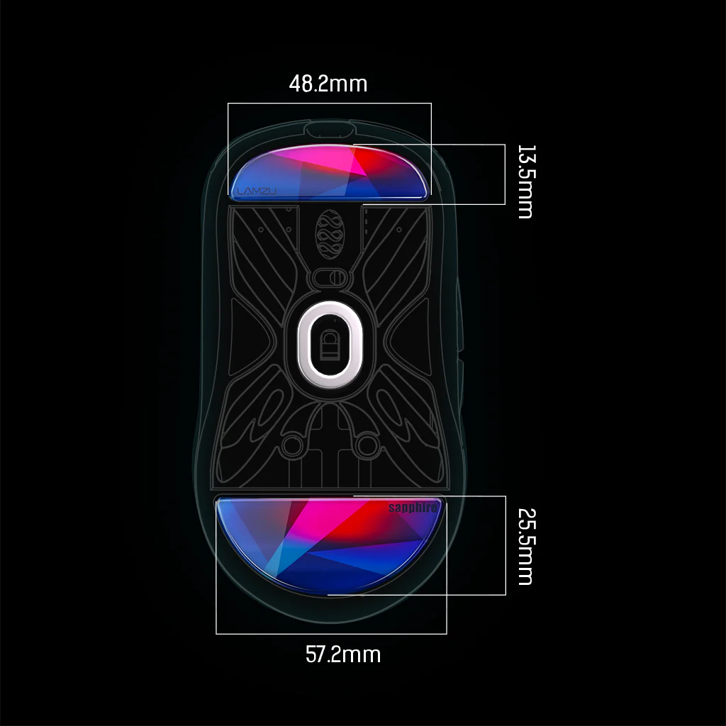 Фото Мышь LAMZU Atlantis OG V2 Sapphire Skate
