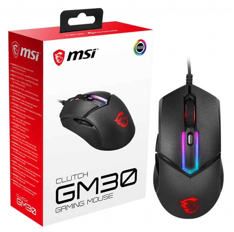 Мышь MSI Clutch GM30 Black-rgb Казахстан