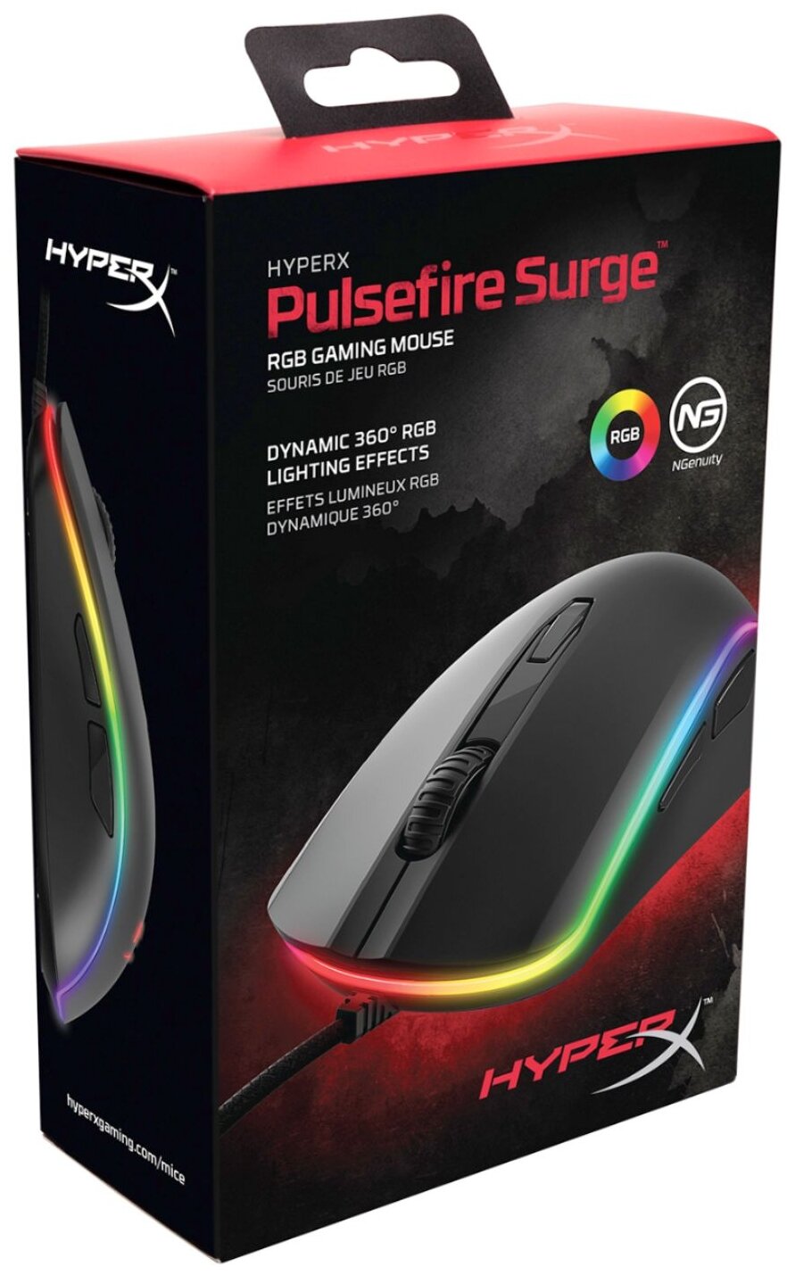 Мышь HyperX Pulsefire Surge RGB HX-MC002B (4P5Q1AA) Black заказать