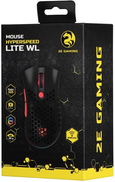 Купить Мышь 2E GAMING HyperSpeed Lite WL RGB Black (2E-MGHSL-WL-BK)