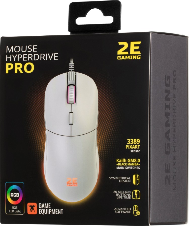 Мышь 2E GAMING HyperDrive Pro RGB White (2E-MGHDPR-WT) Казахстан