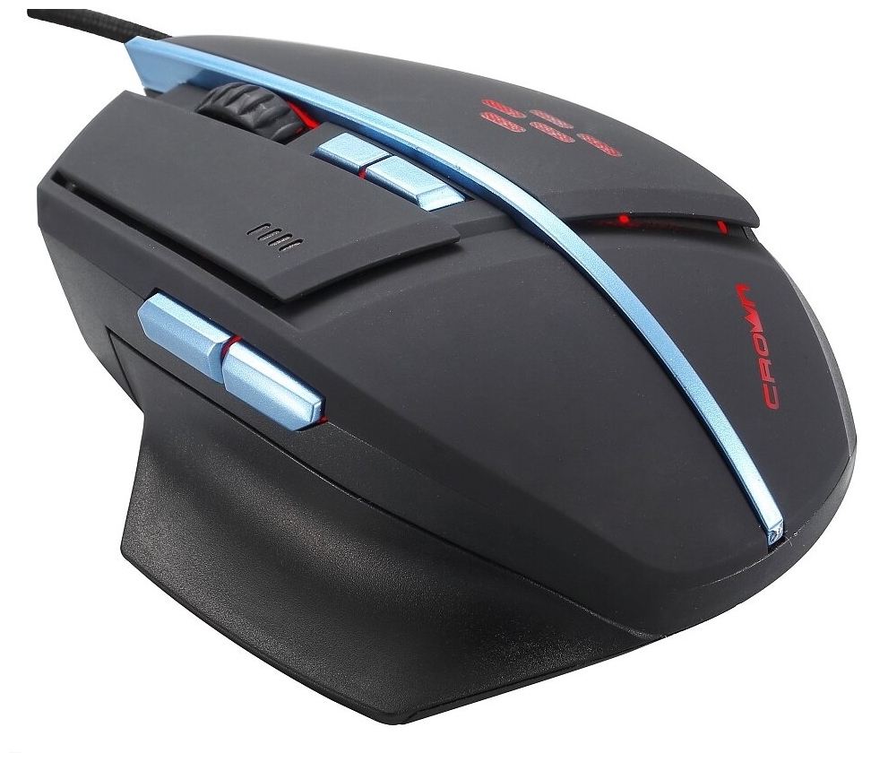 Фото Мышь CROWN Gaming CMG-02 Black-Blue