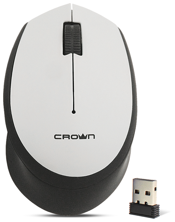 Мышь CROWN CMM-937W black/grey