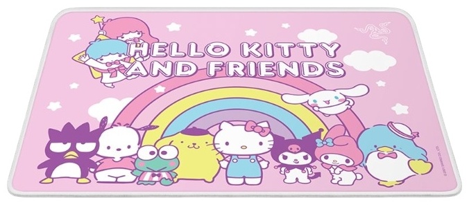 Фото Мышь RAZER DeathAdder Essential & Goliathus Hello Kitty and Friends Editi + коврик (RZ83-03850100-B3M1)