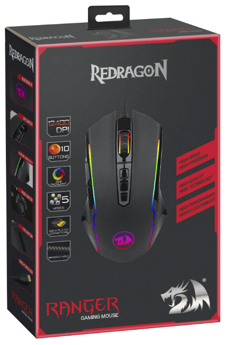 Мышь REDRAGON Ranger RGB Black Казахстан