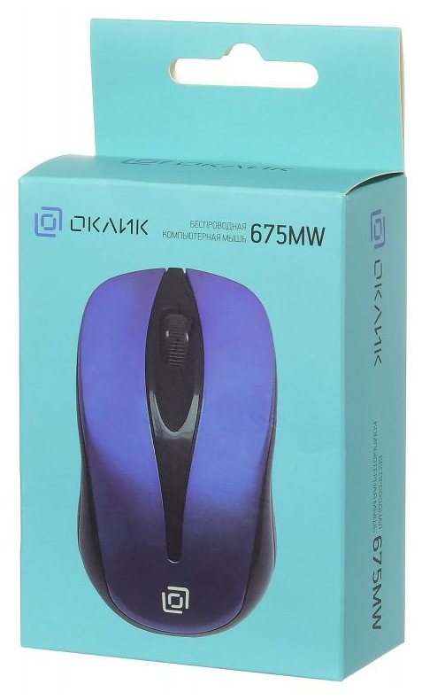 Купить Мышь Oklick 675MW Black-Blue