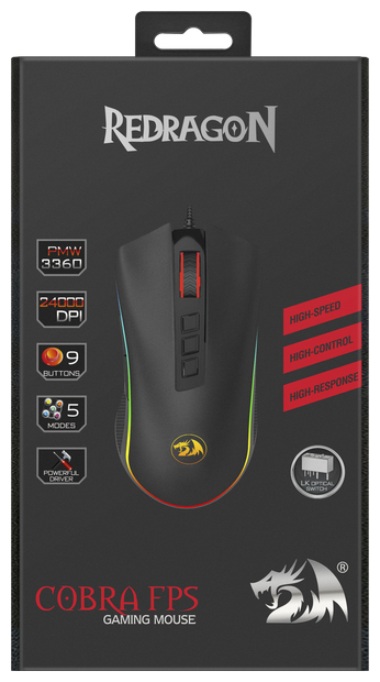 Мышь REDRAGON Cobra FPS RGB Black Казахстан