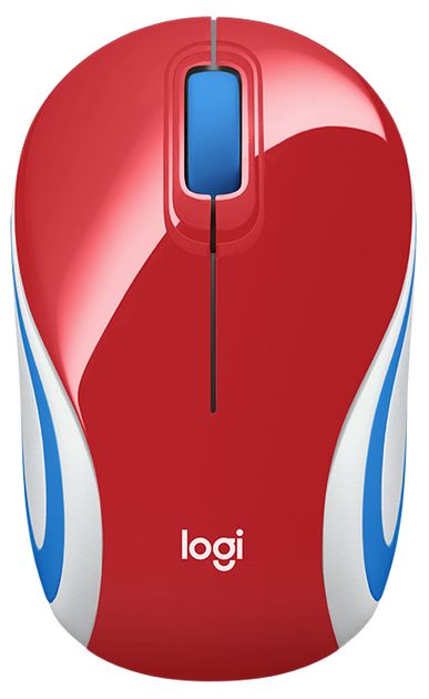 Мышь LOGITECH M187 Mini Mouse Red (910-002732)