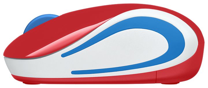 Картинка Мышь LOGITECH M187 Mini Mouse Red (910-002732)