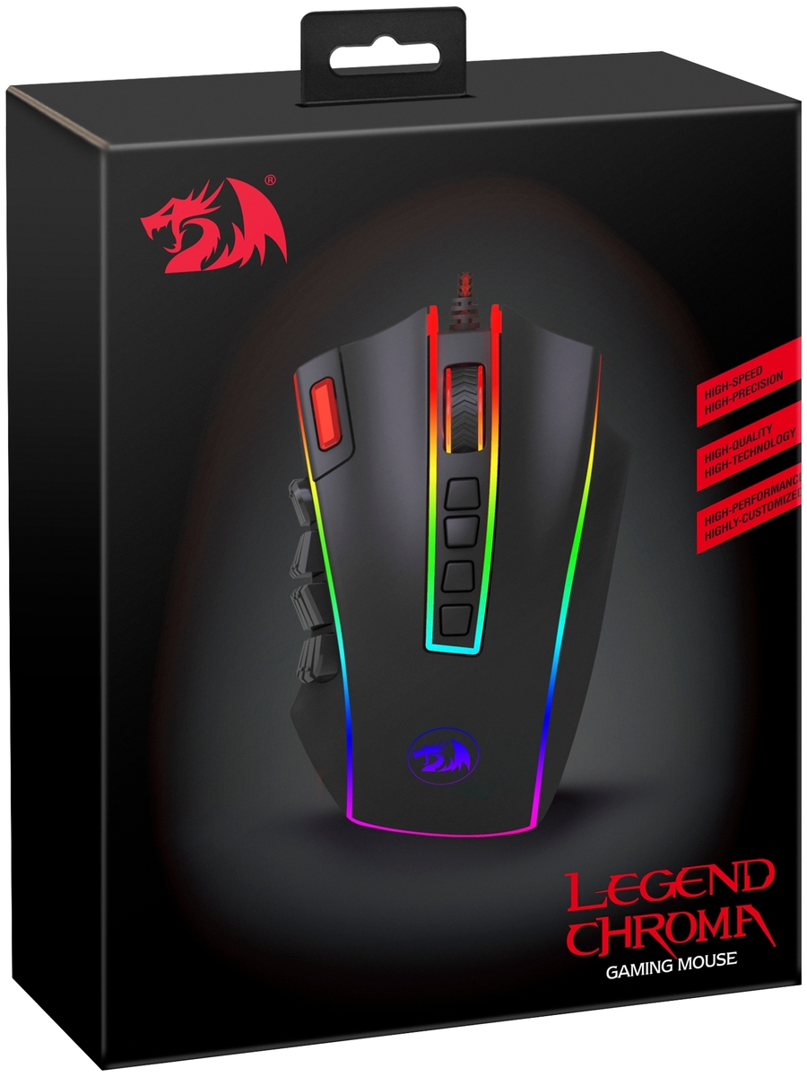 Мышь REDRAGON Legend Chroma Black Казахстан