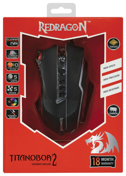 Мышь REDRAGON Titanoboa 2 Black Казахстан