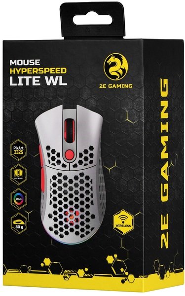 Мышь 2E GAMING HyperSpeed Lite WL RGB Retro white (2E-MGHSL-WL-WT) заказать