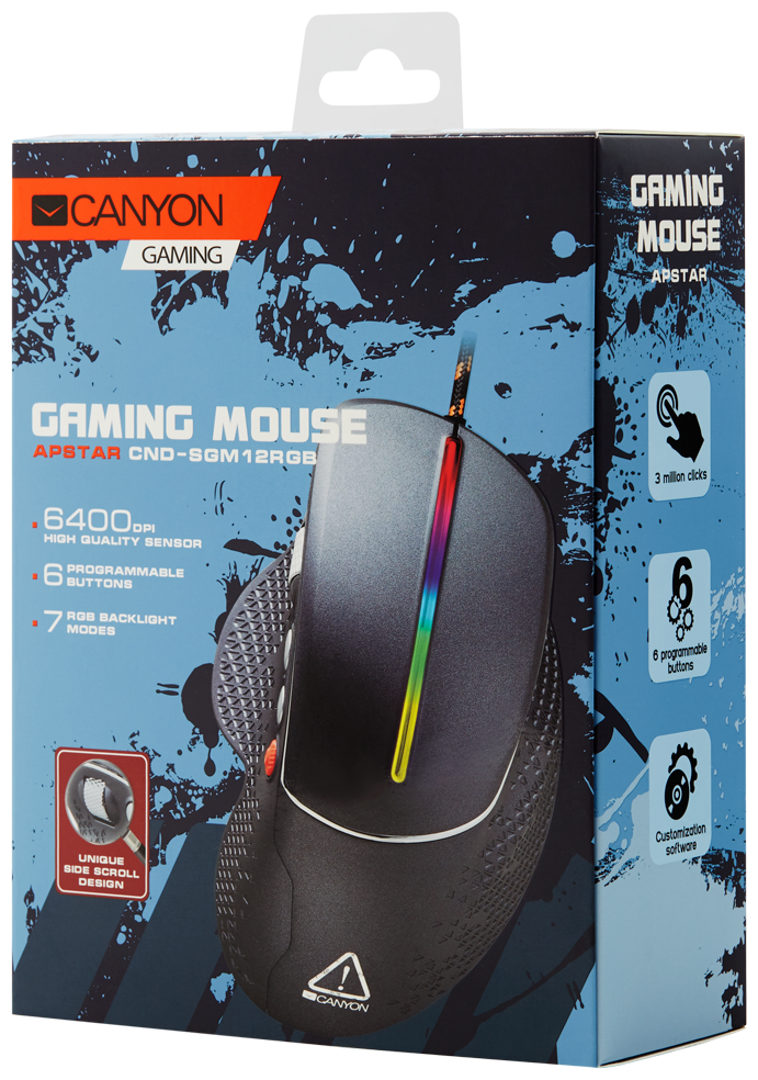 Цена Мышь CANYON CND-SGM12RGB