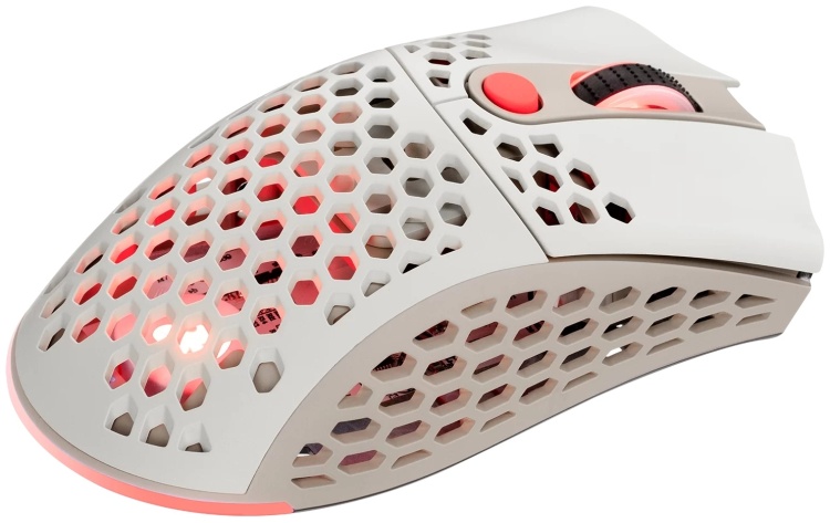 Фотография Мышь 2E GAMING HyperSpeed Pro WL RGB Retro White (2E-MGHSPR-WL-WT)