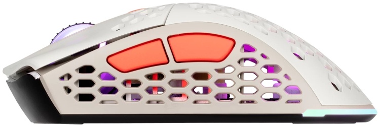 Картинка Мышь 2E GAMING HyperSpeed Pro WL RGB Retro White (2E-MGHSPR-WL-WT)