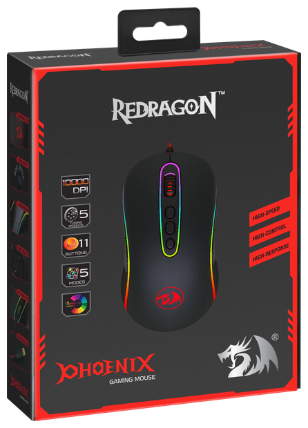 Мышь REDRAGON Phoenix 2 Black Казахстан