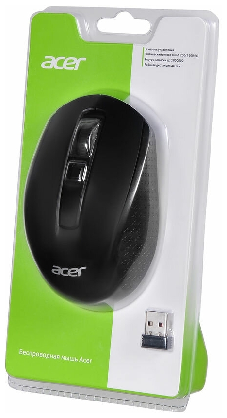 Мышь ACER OMR060 Wireless Optical Black заказать