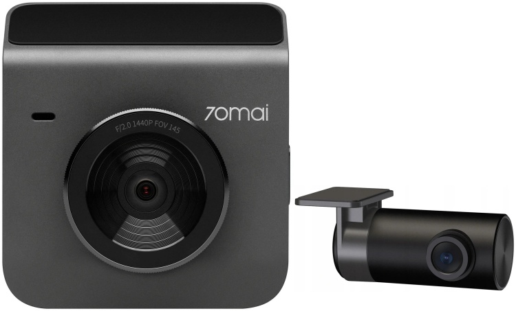 Видеорегистратор 70mai Dash Cam Grey (A400) + Rear Camera Kit Grey