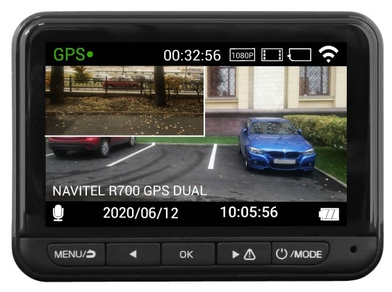 Фотография Видеорегистратор NAVITEL R700 GPS DUAL (Wi-Fi, база камер)