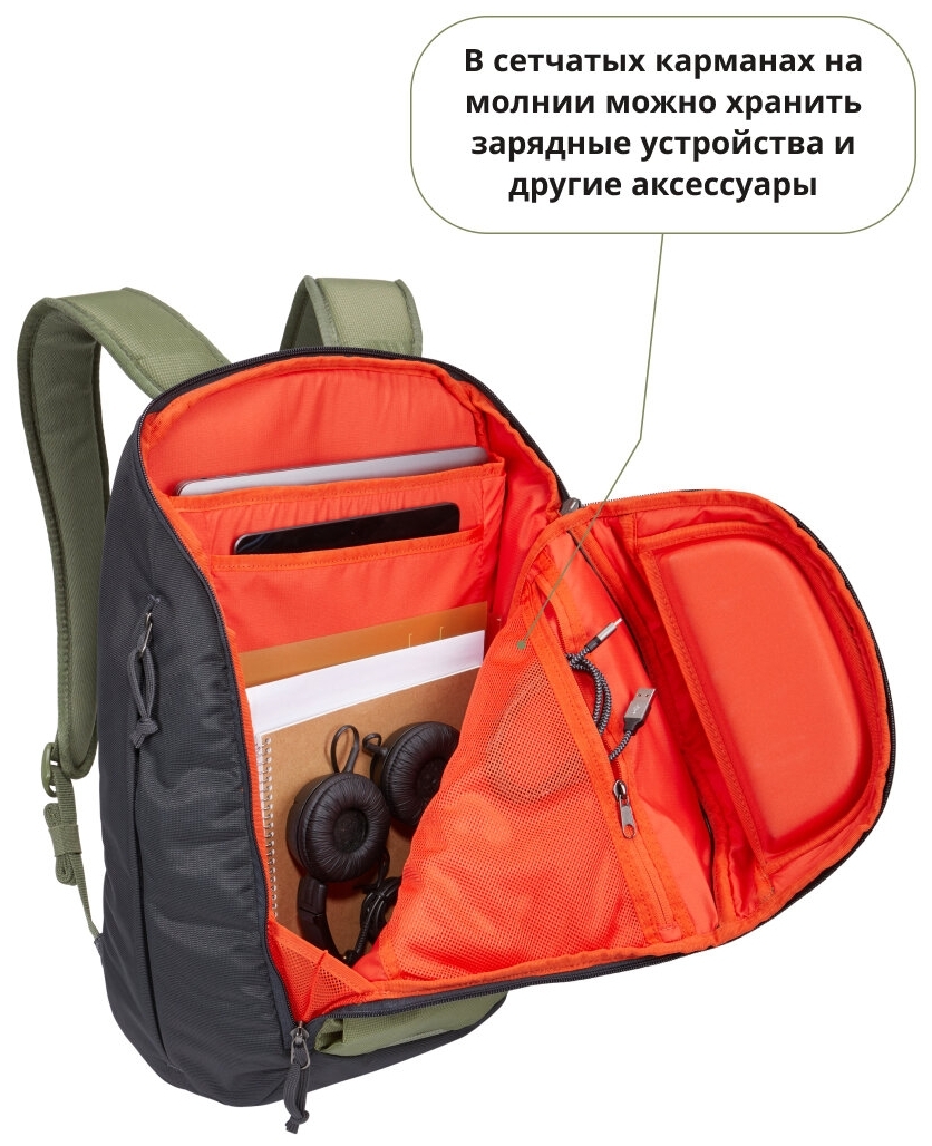 Цена Рюкзак THULE EnRoute Backpack 23L TEBP 316 OLIVINE/OBSIDIAN