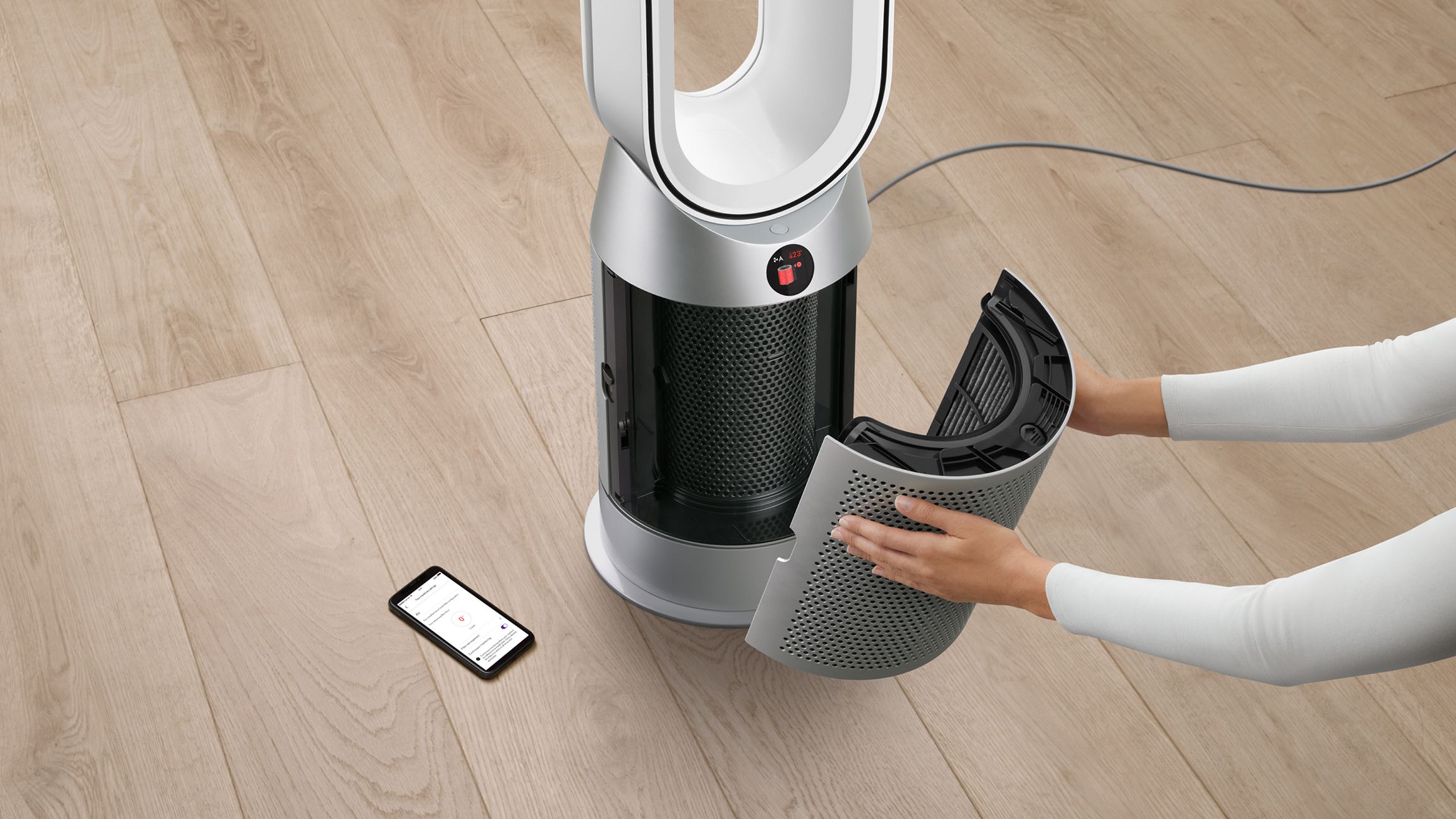 Купить Очиститель воздуха DYSON HP07 White-Silver