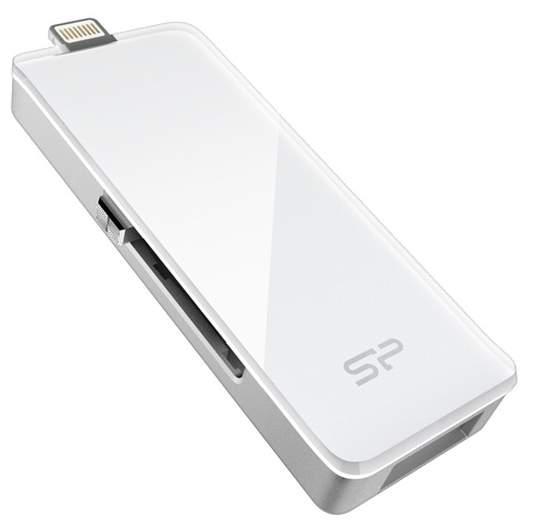 Фотография USB накопитель SILICON POWER xDrive Z30 SP032GBLU3Z30V1W USB 3.1 + Lightning White