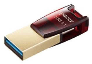 Фотография USB-накопитель APACER AH180 AP64GAH180R-1 Red