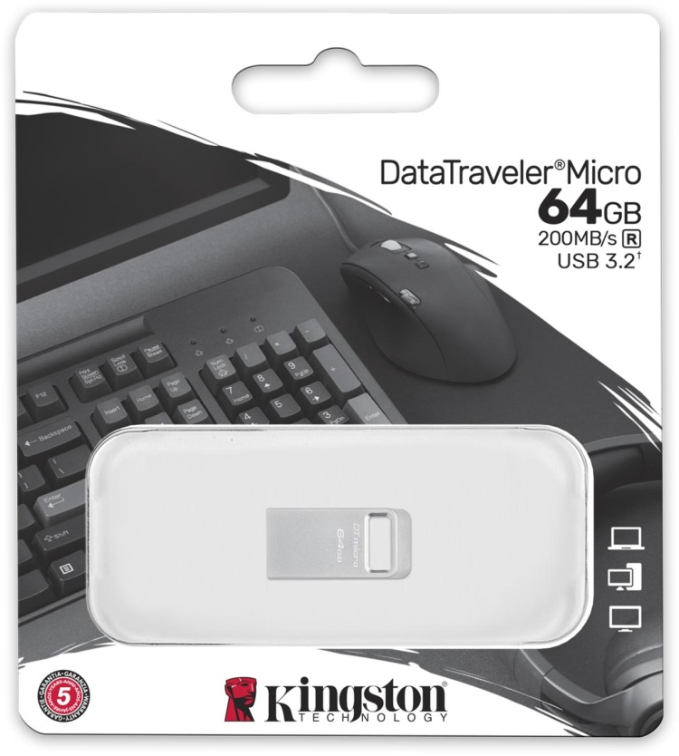 Фото USB накопитель KINGSTON DTMC3G2/128Gb металл