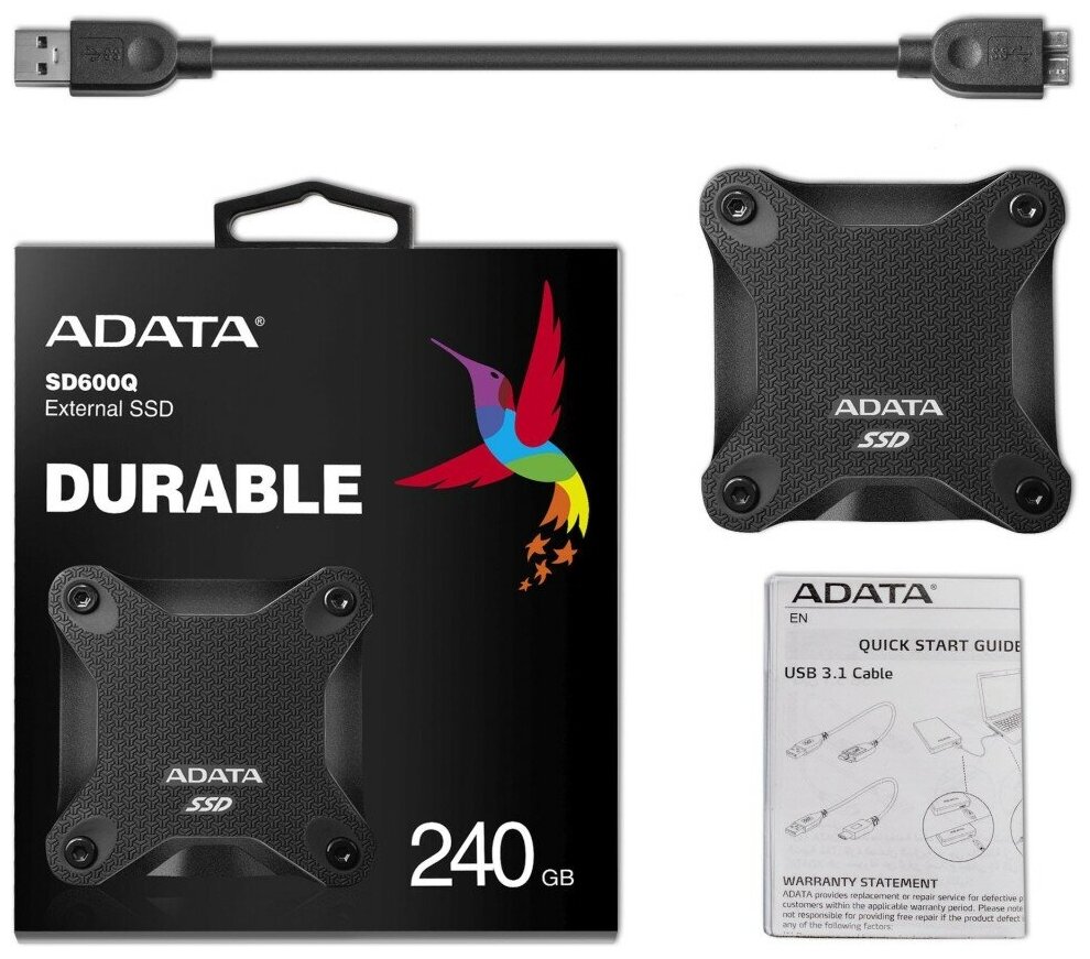 Цена USB накопитель ADATA SD600Q 240Gb ASD600Q-240GU31-CBK