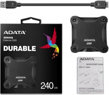 USB накопитель ADATA SD600Q 240Gb ASD600Q-240GU31-CBK Казахстан