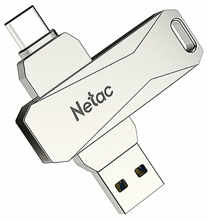 Картинка USB накопитель NETAC U782C/64GB Type-C Metal