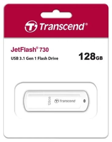 Фото USB накопитель TRANSCEND 128GB White (TS128GJF730)