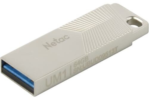 Фото USB накопитель NETAC UM1 64GB серебристый (NT03UM1N-064G-32PN)