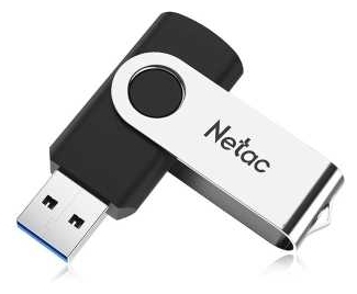 Картинка USB накопитель NETAC U505/256Gb Black-Silver