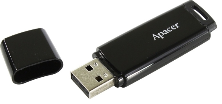Фотография USB накопитель APACER AH336 64GB черный (AP64GAH336B-1)