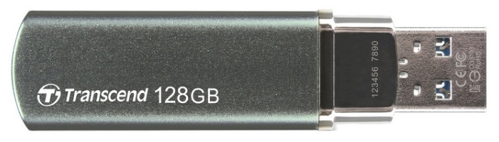 Фото USB накопитель TRANSCEND TS128GJF910 темно-зеленый