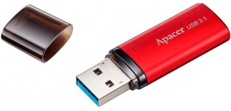 Фотография USB накопитель APACER AH25B 32GB Красный (AP32GAH25BR-1)