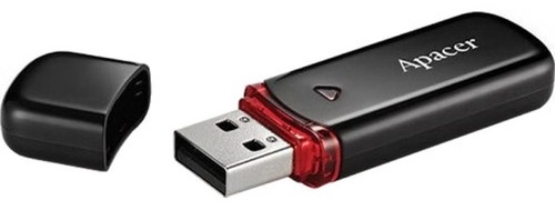 Картинка USB накопитель APACER AH333 32GB черный (AP32GAH333B-1)