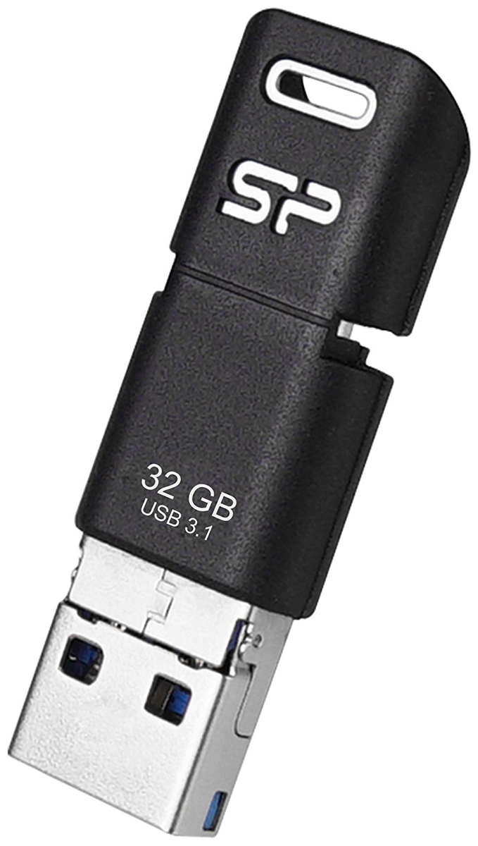 Фото USB накопитель SILICON POWER Mobile C50 SP32GBUC3C50V1K USB3.1 + Type-C + microUSB (Android/OTG)