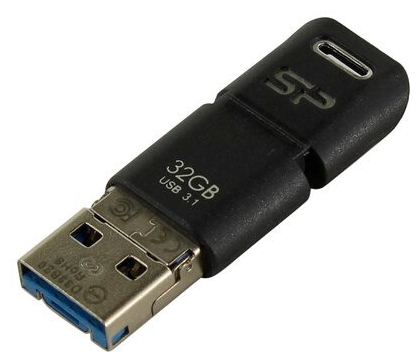 Цена USB накопитель SILICON POWER Mobile C50 SP32GBUC3C50V1K USB3.1 + Type-C + microUSB (Android/OTG)