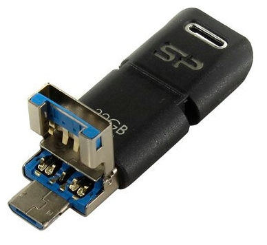 Купить USB накопитель SILICON POWER Mobile C50 SP32GBUC3C50V1K USB3.1 + Type-C + microUSB (Android/OTG)