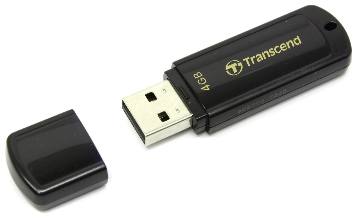 Картинка USB накопитель TRANSCEND TS4GJF350 Black