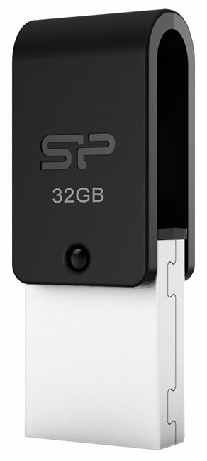 Фото USB накопитель SILICON POWER Mobile X21 SP032GBUF2X21V1K USB 2.0 + microUSB (Android/OTG) Black