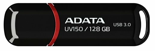Фото USB накопитель ADATA DashDrive UV150 128Gb UFD 3.0 Black (AUV150-128G-RBK)