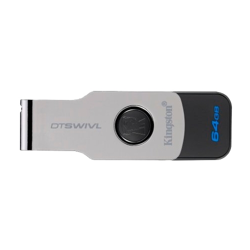 Фото USB накопитель KINGSTON DTSWIVL/64GB 3.0 metal