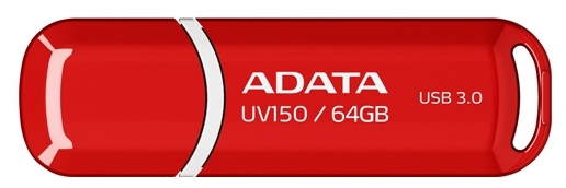 Фото USB накопитель ADATA DashDrive UFD 3.0 UV150 64Gb Red (AUV150-64G-RRD)