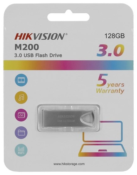 Фото USB накопитель HIKVISION HS-USB-M200/128G/U3 USB 3.0 silver