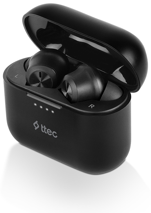 Картинка Наушники TTEC AirBeat Play Gaming  True Wireless Headsets Black (2KM135S)